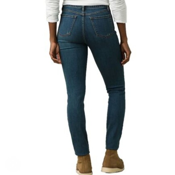 Prana Sienna Mid Rise‎ Jeans 12 /31 Tall Denim Skinny Medium Wash - Picture 2 of 9